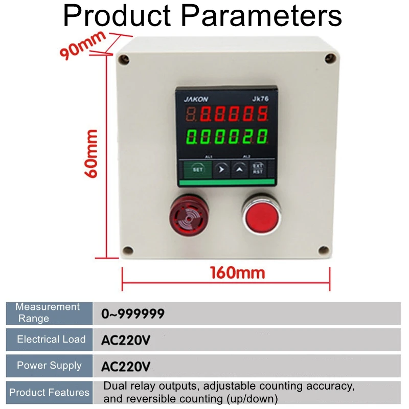 Wire-Specific Meter Counter: Roller-Type Electronic Digital Display with Alarm and Meter Counting Function for Wires and Cables
Wire-Specific Meter Counter: Roller-Type Electronic Digital Display with Alarm and Meter Counting Function for Wires and Cables