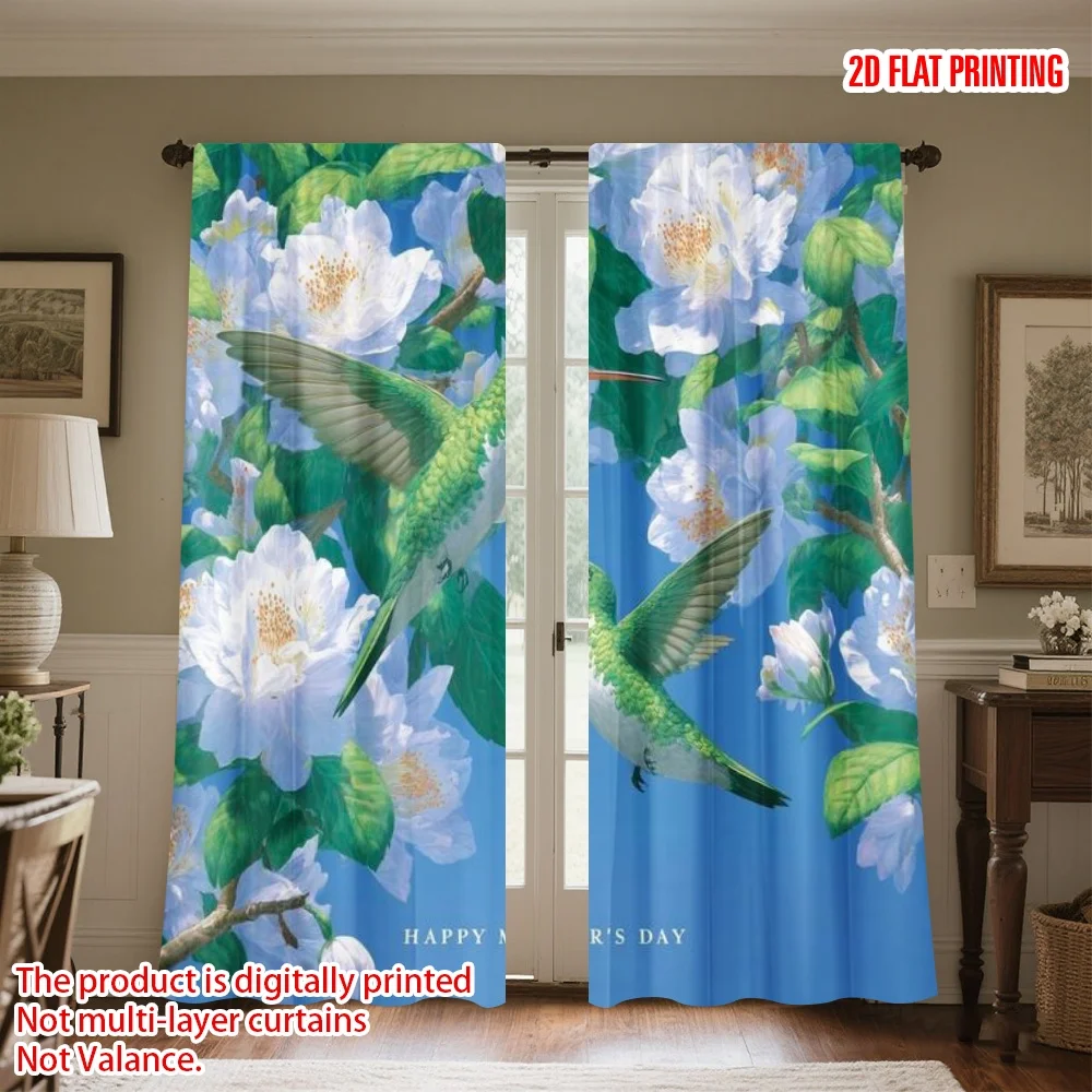 2D flat printing 2pcs Curtain Scene Curtains Mother's Day Hummingbirds Digital Printed Polyester Drapes Family Party Use for
2D flat printing 2pcs Curtain Scene Curtains Mother's Day Hummingbirds Digital Printed Polyester Drapes Family Party Use for