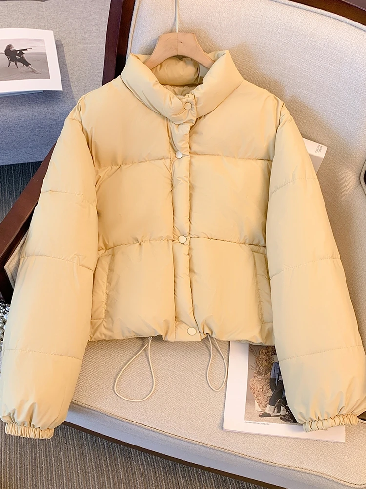 Women's Thickened Short down Cotton Jacket Stand Collar Spring Autumn plus Size Warm Bread Style Coat Korean Loose Fit
Women's Thickened Short down Cotton Jacket Stand Collar Spring Autumn plus Size Warm Bread Style Coat Korean Loose Fit