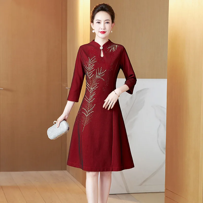Yourqipao Noble Cheongsam Mother of The Bride Dresses 2024 Autumn and Winter Wedding Guest Dress Women Chinese Evening Gowns
Yourqipao Noble Cheongsam Mother of The Bride Dresses 2024 Autumn and Winter Wedding Guest Dress Women Chinese Evening Gowns