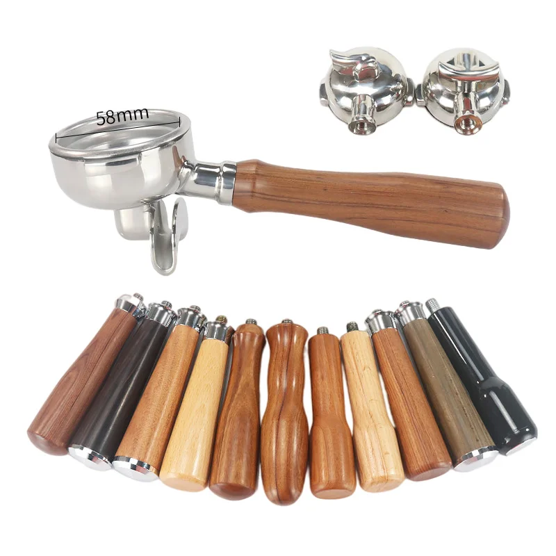 Stainless Steel 58MM Double Ear Coffee Portafilter Handle for Rocket Expobar E61 Cemilai Rancilio Bottomless Filter Machine Acce
Stainless Steel 58MM Double Ear Coffee Portafilter Handle for Rocket Expobar E61 Cemilai Rancilio Bottomless Filter Machine Acce