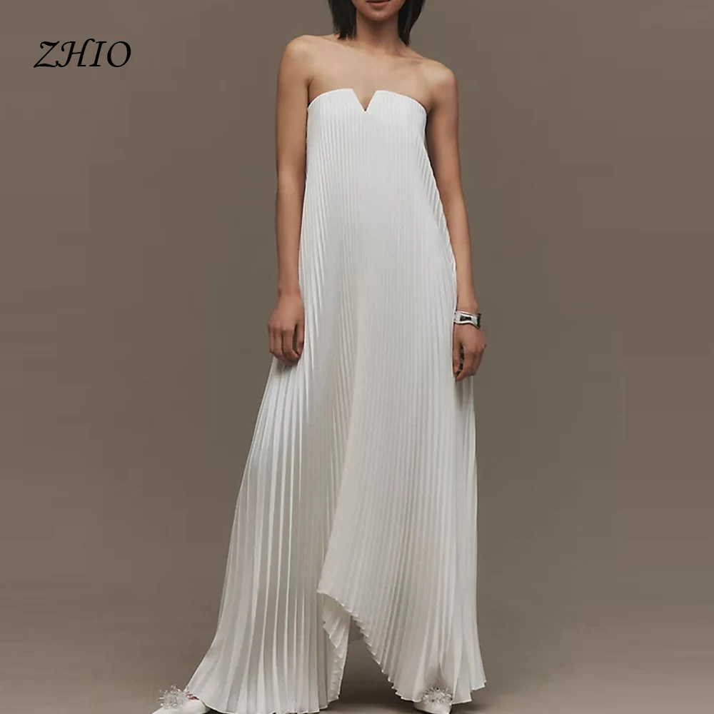 ZHIO New Simple Modern Style Chiffon Pleated Evening Dresses Customized Elegant High Quality Party Prom Dresses
ZHIO New Simple Modern Style Chiffon Pleated Evening Dresses Customized Elegant High Quality Party Prom Dresses