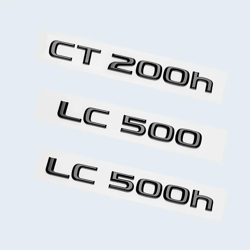 Glossy Black ABS Letters Emblem CT200h LC500 LC500h HYBRID Car Trunk Logo Badge Sticker For Lexus Accessories
Glossy Black ABS Letters Emblem CT200h LC500 LC500h HYBRID Car Trunk Logo Badge Sticker For Lexus Accessories