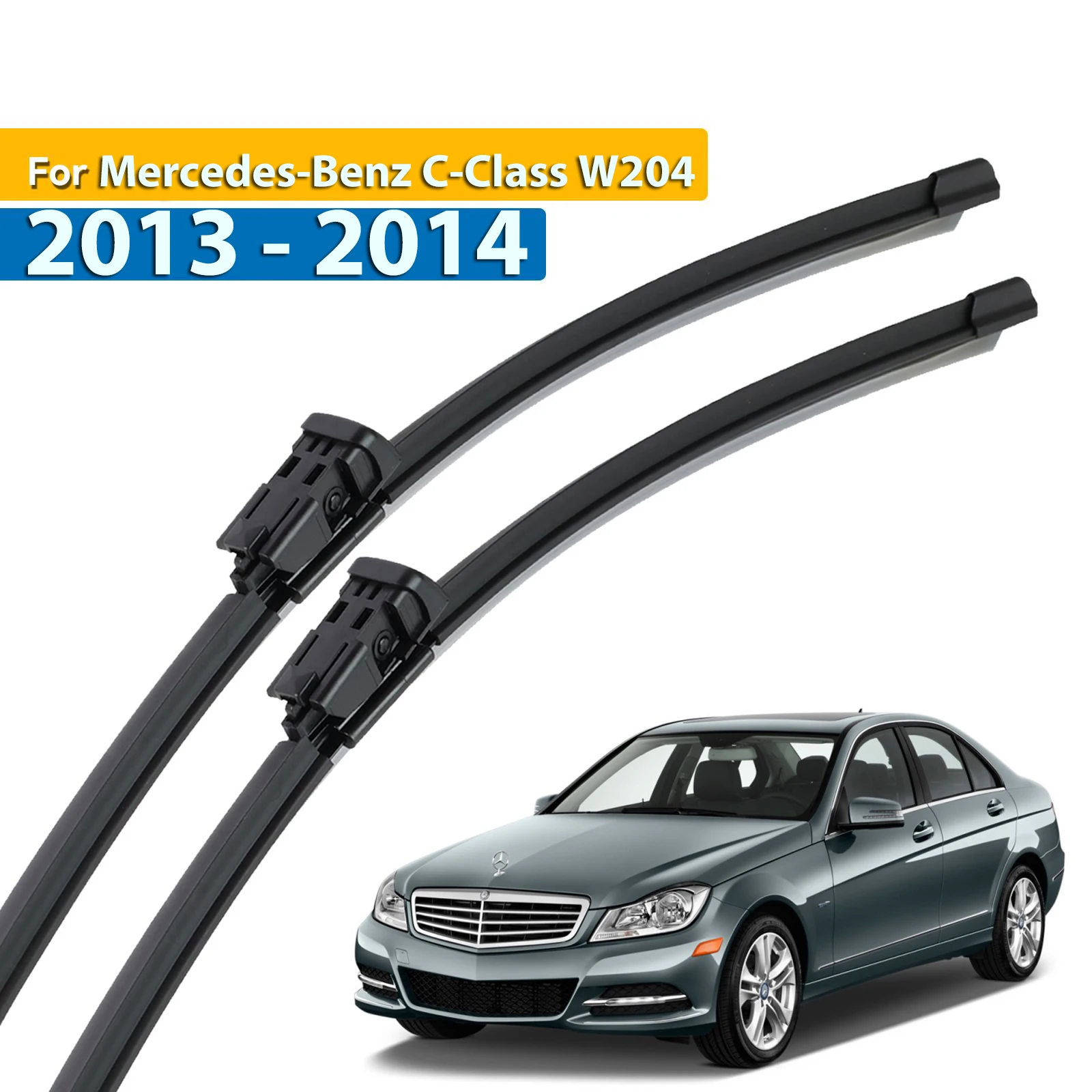 Erick's Wiper LHD Front Wiper Blades For Mercedes-Benz C-Class W204 2013 - 2014 Windshield Windscreen Window Brushes 24"+24"
Erick's Wiper LHD Front Wiper Blades For Mercedes-Benz C-Class W204 2013 - 2014 Windshield Windscreen Window Brushes 24"+24"