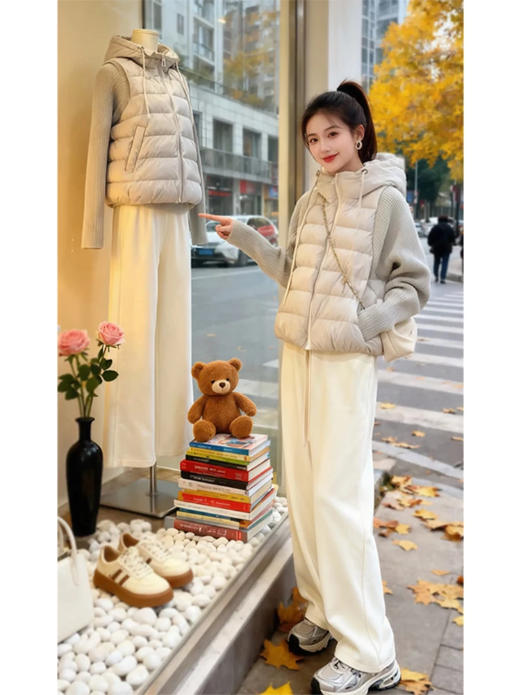 Вязаная женская хлопковая куртка с эффектом двухслойности, в стиле пэчворк, с длинными рукавами, на молнии, свободного кроя, в корейском стиле, зимняя верхняя одежда
Вязаная женская хлопковая куртка с эффектом двухслойности, в стиле пэчворк, с длинными рукавами, на молнии, свободного кроя, в корейском стиле, зимняя верхняя одежда