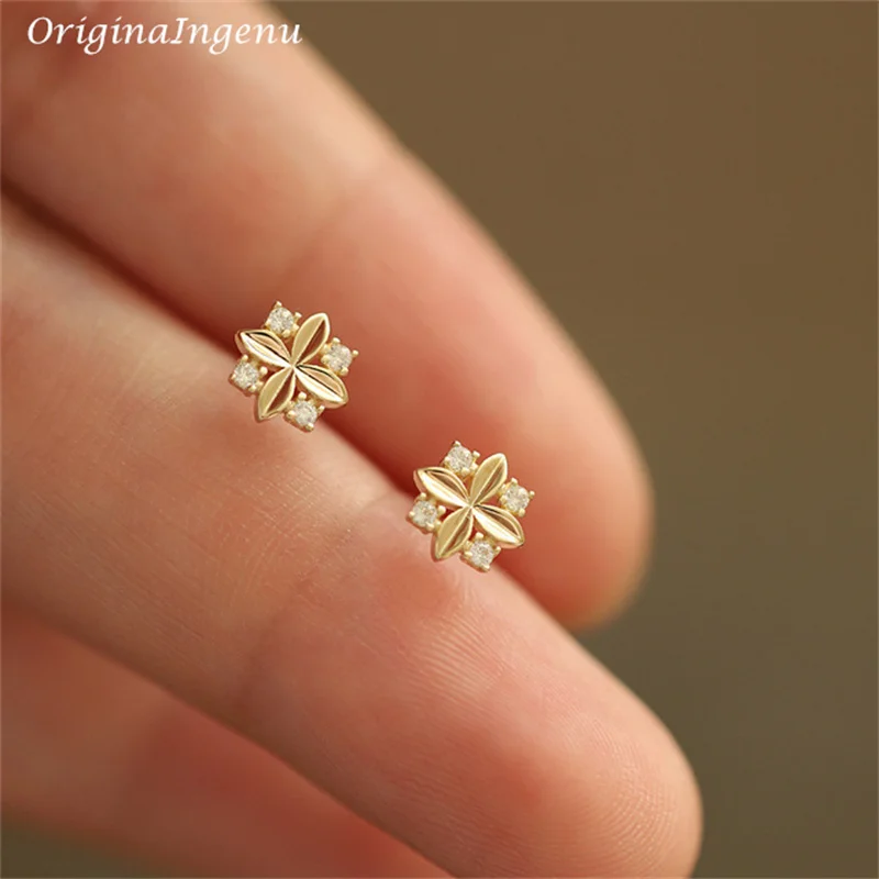 Solid 9K Gold Mini Flower Stud Earrings Dainty Zircon Earrings Floral 9k Gold Jewelry Minimalist Tarnish Resistan Fine Jewelry
Solid 9K Gold Mini Flower Stud Earrings Dainty Zircon Earrings Floral 9k Gold Jewelry Minimalist Tarnish Resistan Fine Jewelry