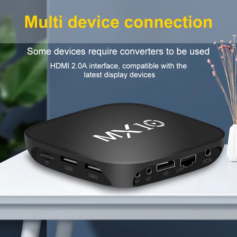 Android TV Box MX10 Allwinner RK3228A Quad-Core DDRIII 1GB EMMC 8GB Google TV Super Box with IR Remote Control
Android TV Box MX10 Allwinner RK3228A Quad-Core DDRIII 1GB EMMC 8GB Google TV Super Box with IR Remote Control