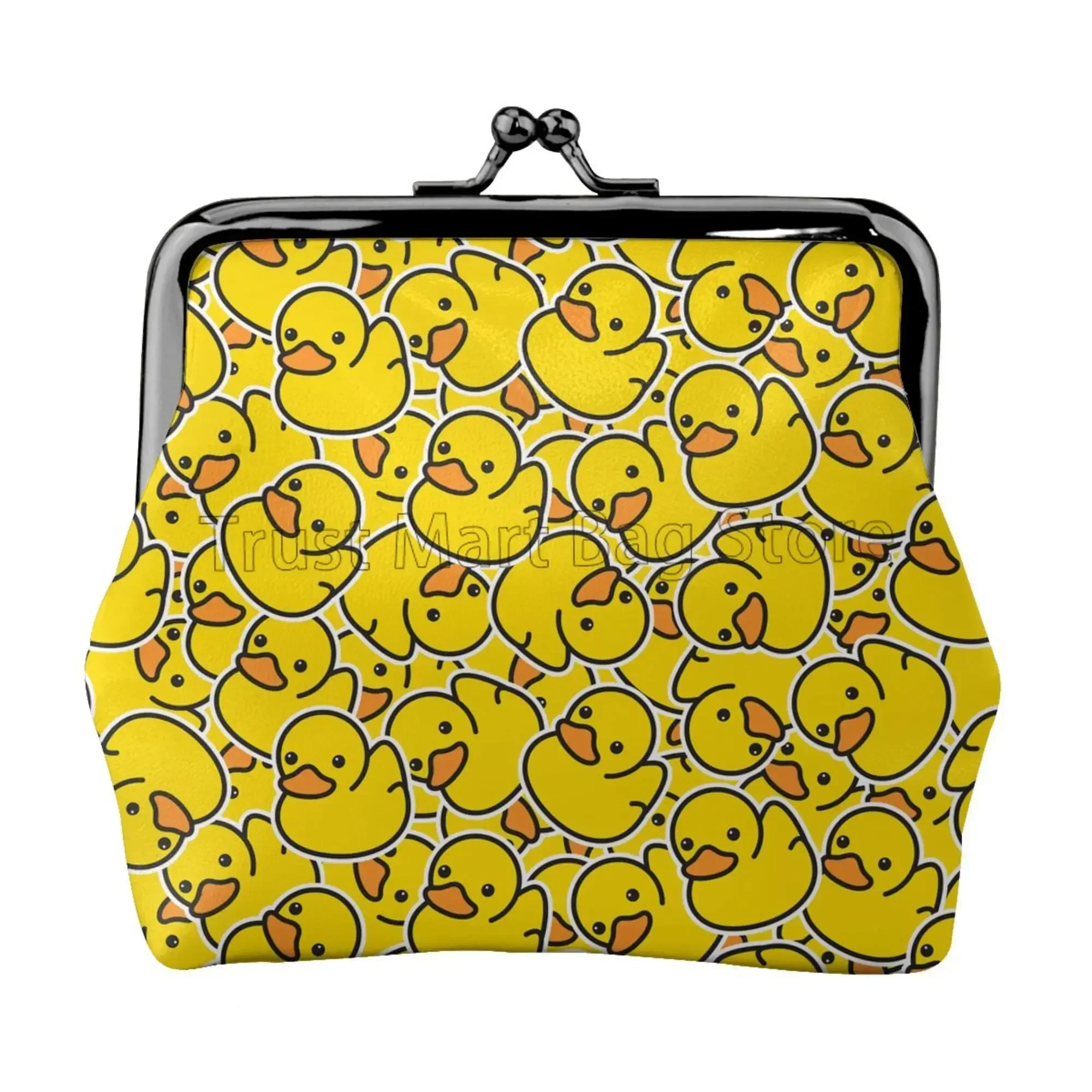 Cute Yellow Duck Print Leather Coin Purse Kawaii Small Kiss-Lock Change Pouch Clasp Closure Buckle Wallet for Women Girls Gift
Cute Yellow Duck Print Leather Coin Purse Kawaii Small Kiss-Lock Change Pouch Clasp Closure Buckle Wallet for Women Girls Gift