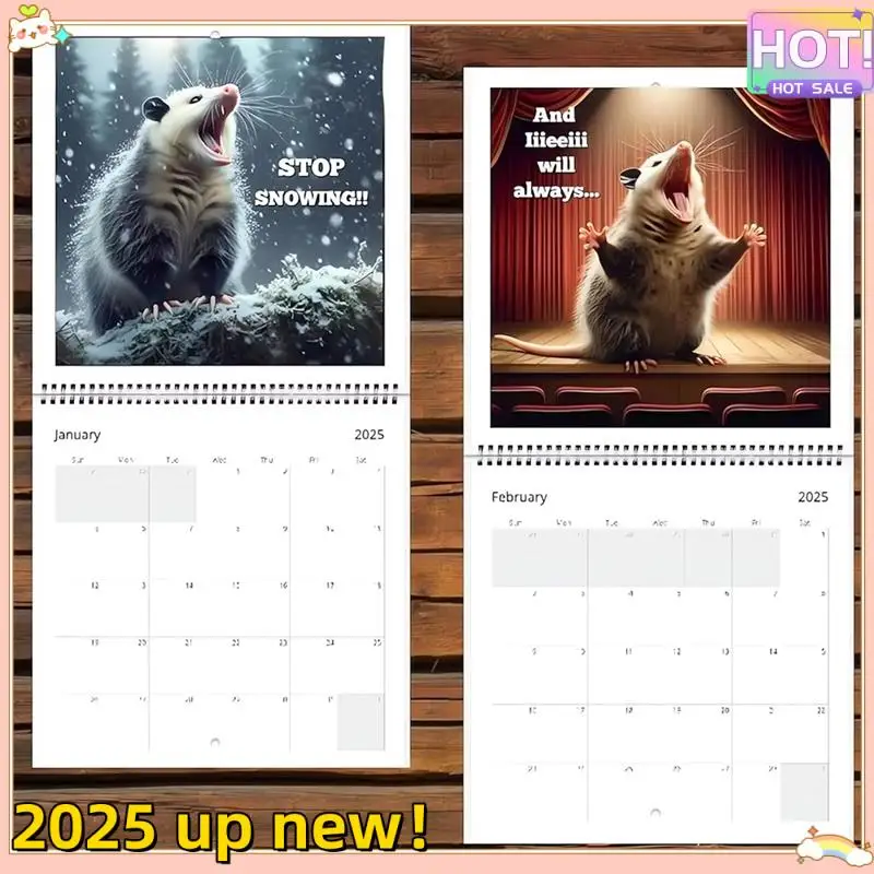 Нежная текстура-2025 забавный календарь Possums Screamings, календарь Possum из плотной бумаги, 12-месячный планировщик, забавный кляп в подарок
Нежная текстура-2025 забавный календарь Possums Screamings, календарь Possum из плотной бумаги, 12-месячный планировщик, забавный кляп в подарок