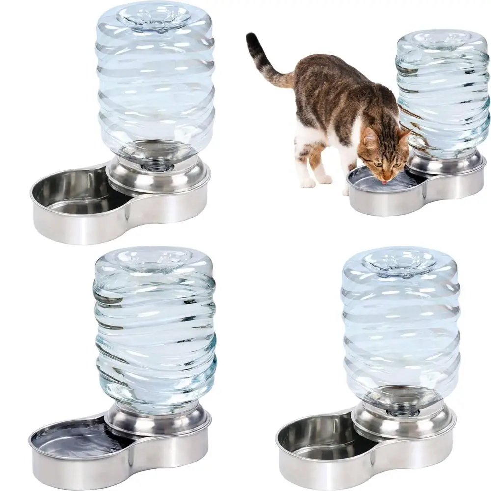 Stainless Steel Pet Dog Cat Water Fountain Bowl, Holds 3 Liters
Stainless Steel Pet Dog Cat Water Fountain Bowl, Holds 3 Liters