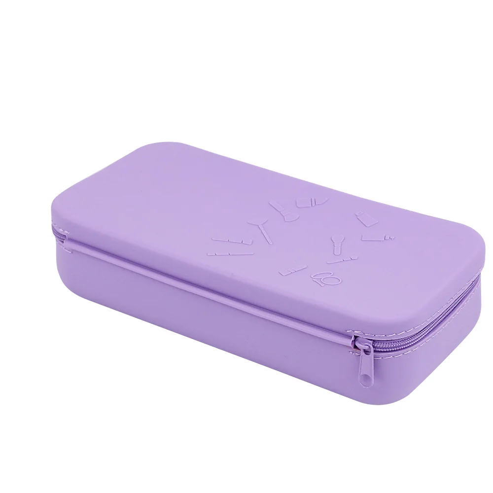 Portable Rectangle Silicone Cosmetic Bag Solid Color Waterproof Makeup Bag Dustproof High Capacity Lipstick Storage Bag Travel
Portable Rectangle Silicone Cosmetic Bag Solid Color Waterproof Makeup Bag Dustproof High Capacity Lipstick Storage Bag Travel