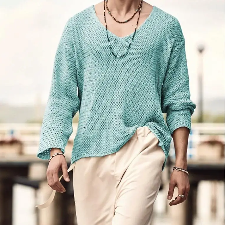 Autumn New Color Vne Casual Sweater Men's Loose Top Knitted Long Sve Youth Faion Comfortable Fit Basic Color
Autumn New Color Vne Casual Sweater Men's Loose Top Knitted Long Sve Youth Faion Comfortable Fit Basic Color