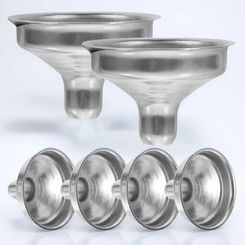 6pcs Stainless Steel Portable Small Liquid Funnel For Oil Vinegar Water Pigment Filling Bottles Kitchen Gadget Wide Spout Metal
6pcs Stainless Steel Portable Small Liquid Funnel For Oil Vinegar Water Pigment Filling Bottles Kitchen Gadget Wide Spout Metal