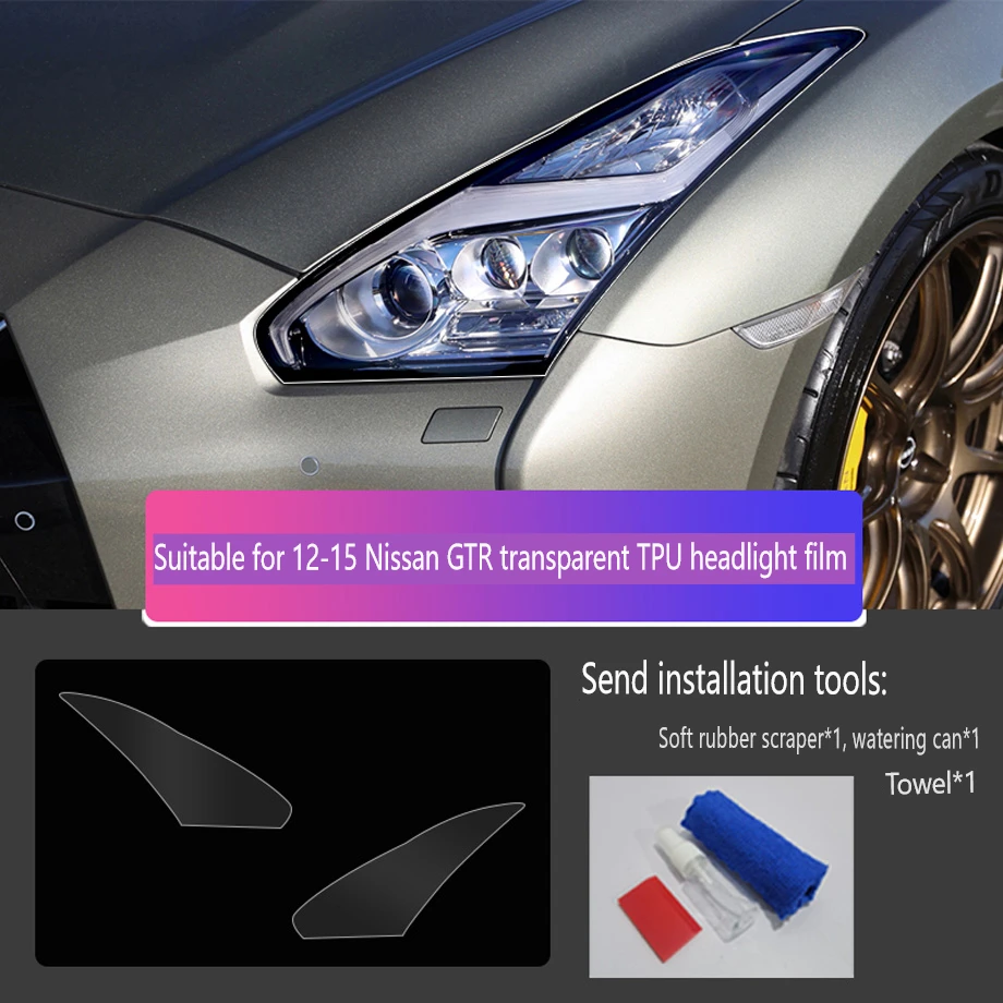 Car Front Headlamp for Nissan GTR 2012-2015 TPU Transparent Black Film Exterior Accessories Parts Lamp Strip Car Sticker
Car Front Headlamp for Nissan GTR 2012-2015 TPU Transparent Black Film Exterior Accessories Parts Lamp Strip Car Sticker