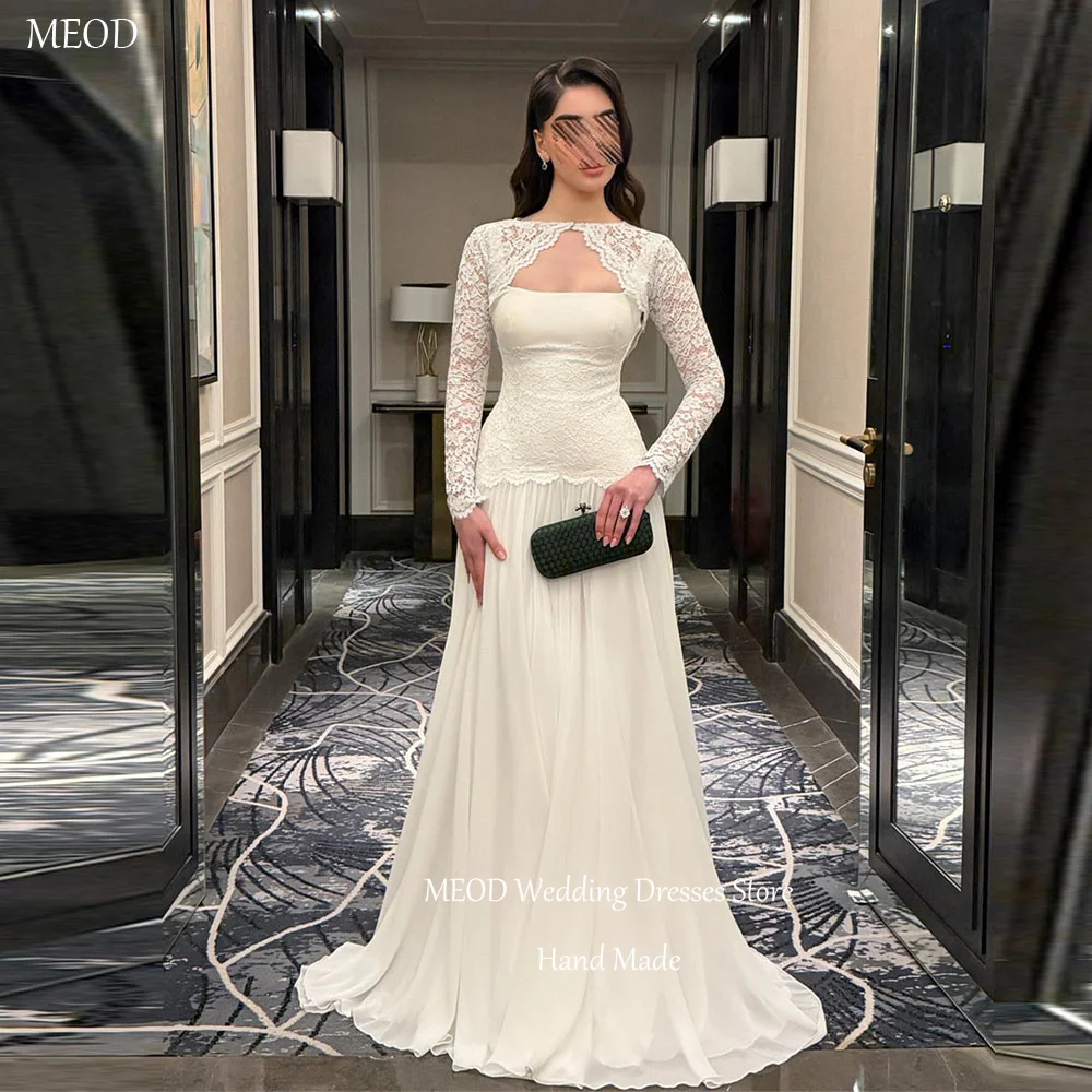 MEOD Lace Formal Wedding Dresses Bride A Line Spaghetti Strap Elegant Vestido De Novia Floor Length With Jacket Dress Customized
MEOD Lace Formal Wedding Dresses Bride A Line Spaghetti Strap Elegant Vestido De Novia Floor Length With Jacket Dress Customized