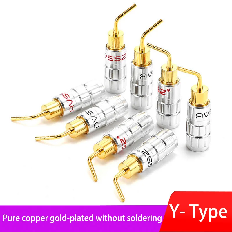 Gold Plate Banana Plugs Connectors Speakers Amplifier Cable Wire Adapte Jack Audio Speaker Connectors with Screw Lock
Gold Plate Banana Plugs Connectors Speakers Amplifier Cable Wire Adapte Jack Audio Speaker Connectors with Screw Lock