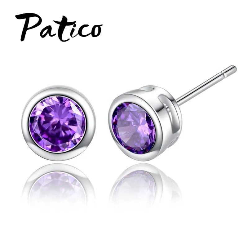 Корейские модные ювелирные изделия из стерлингового серебра 925 пробы, новый дизайн, серьги-гвоздики с кубическим цирконием CZ для женщин, Brinco, фиолетовый Joyas
Корейские модные ювелирные изделия из стерлингового серебра 925 пробы, новый дизайн, серьги-гвоздики с кубическим цирконием CZ для женщин, Brinco, фиолетовый Joyas