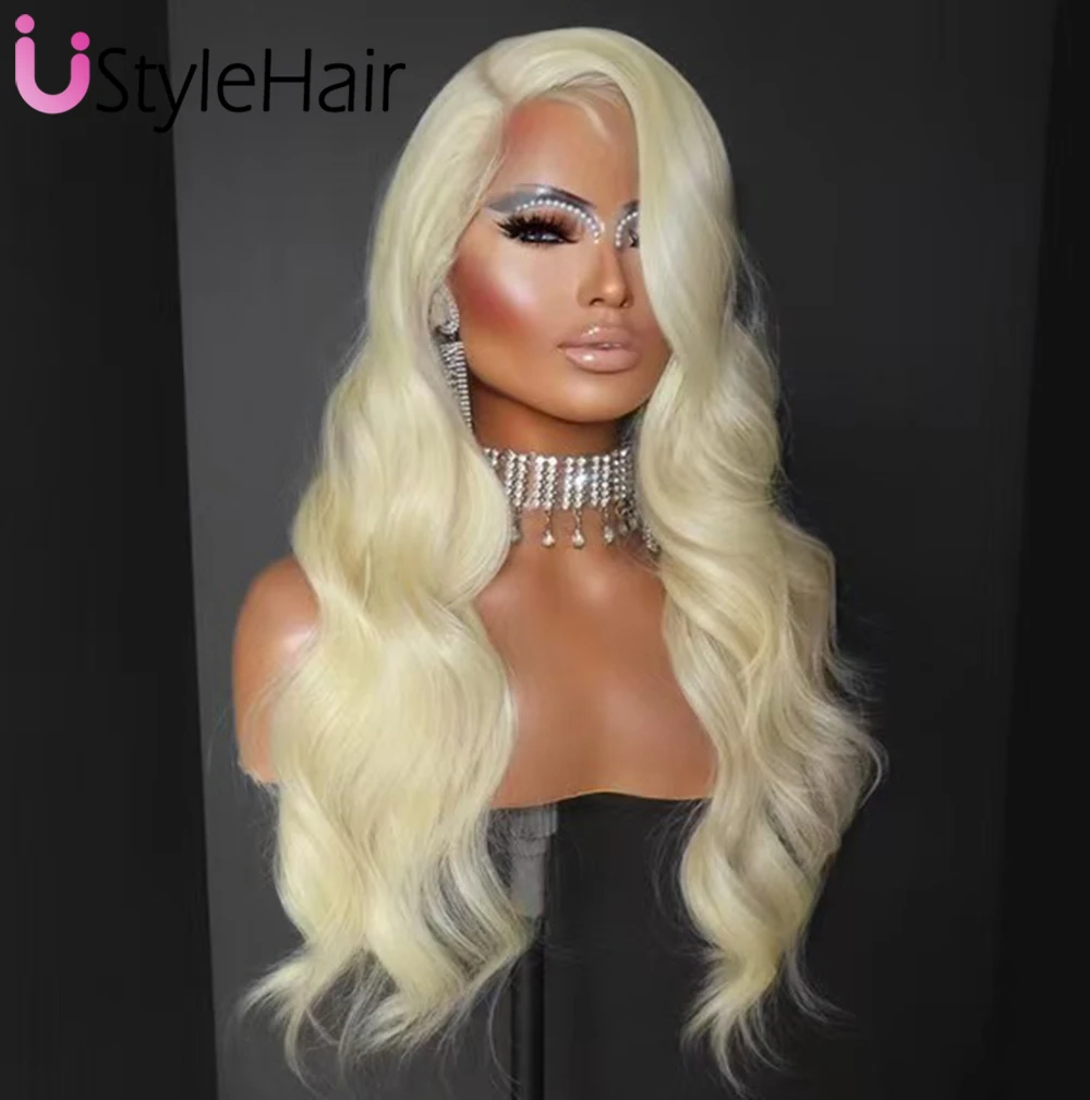 613 Blonde Lace Front Wig Long Body Wave Synthetic Hair Golded Blonde Wigs13x4 Glueless Daily Waer Heat Resistant Fiber Hair
613 Blonde Lace Front Wig Long Body Wave Synthetic Hair Golded Blonde Wigs13x4 Glueless Daily Waer Heat Resistant Fiber Hair