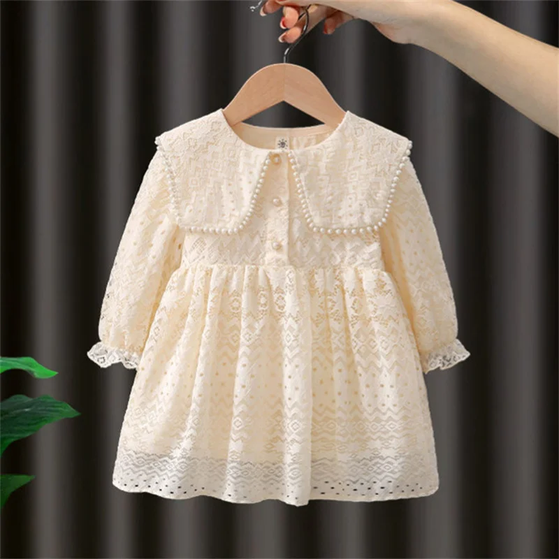 Baby Girls Lace Dresses Spring Autumn Children's Gown Kids Long-sleeve Fashion Vestidos Toddler Sweet Casual Clothing 2-8 Years
Baby Girls Lace Dresses Spring Autumn Children's Gown Kids Long-sleeve Fashion Vestidos Toddler Sweet Casual Clothing 2-8 Years