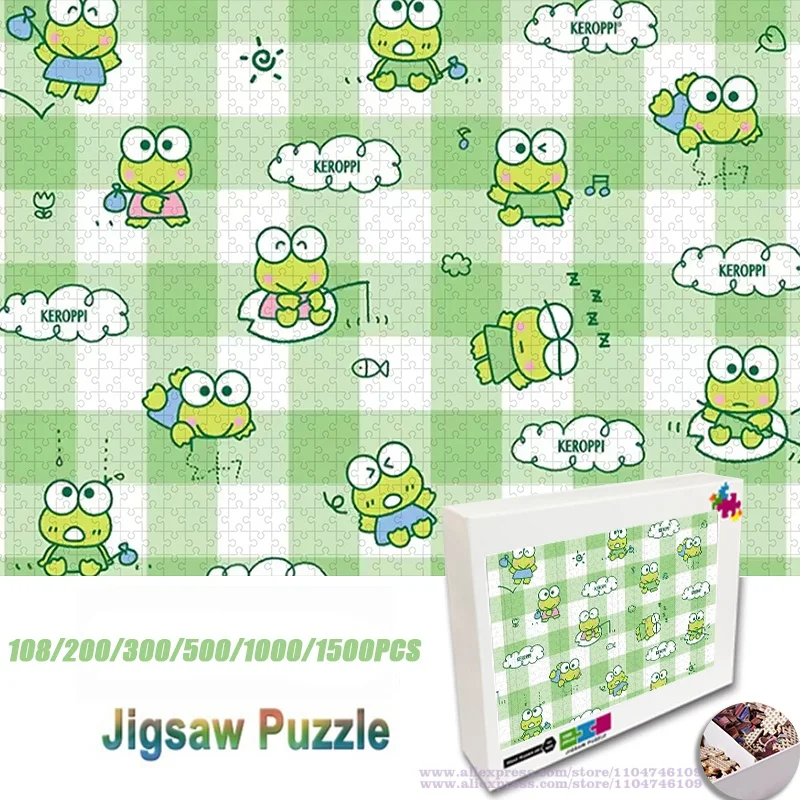 Sanrio Keroppi Puzzle Jigsaw Cartoon Character Puzzle Home Decor Birthday Gifts 108/200/300/500/1000/1500Pcs Intelligence Puzzle
Sanrio Keroppi Puzzle Jigsaw Cartoon Character Puzzle Home Decor Birthday Gifts 108/200/300/500/1000/1500Pcs Intelligence Puzzle