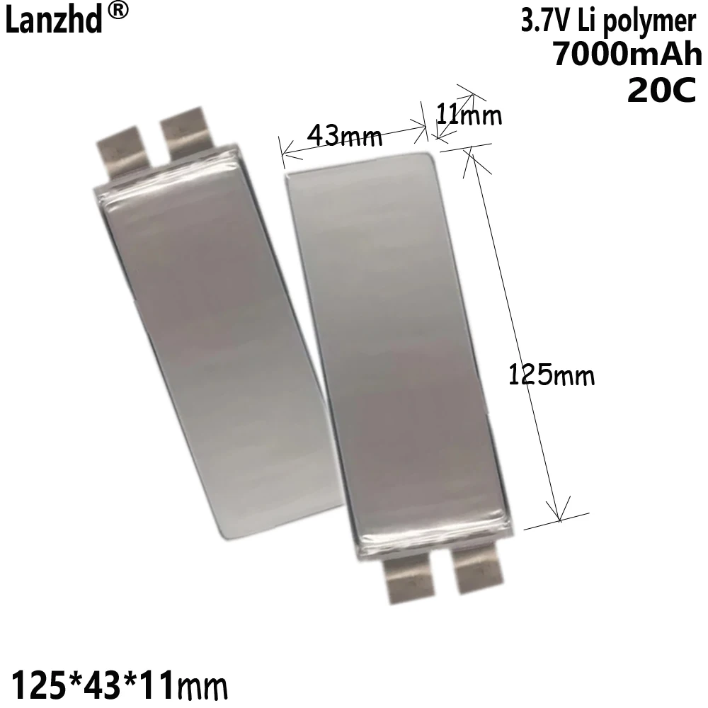 1-12 шт., 20C, высокая емкость, 3,7 В, 7000 мАч, литиевые элементы, липо-полимерный аккумулятор для DIY, 48 В, 20 Ач, аккумулятор, электроинструмент 1143125
1-12 шт., 20C, высокая емкость, 3,7 В, 7000 мАч, литиевые элементы, липо-полимерный аккумулятор для DIY, 48 В, 20 Ач, аккумулятор, электроинструмент 1143125
