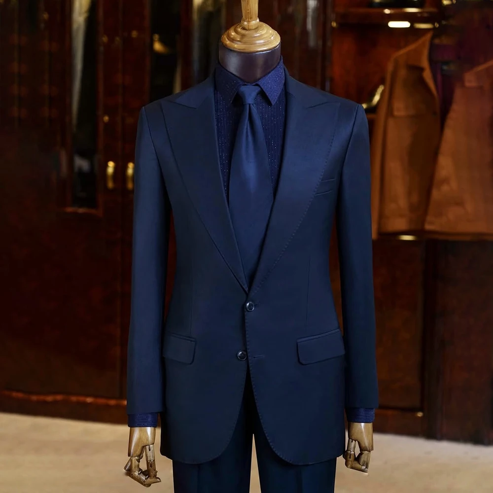 Мужские костюмы на заказ, шикарная куртка, брюки, полный комплект, высококачественная однобортная мужская одежда с острым лацканом, наряды Terno
Мужские костюмы на заказ, шикарная куртка, брюки, полный комплект, высококачественная однобортная мужская одежда с острым лацканом, наряды Terno