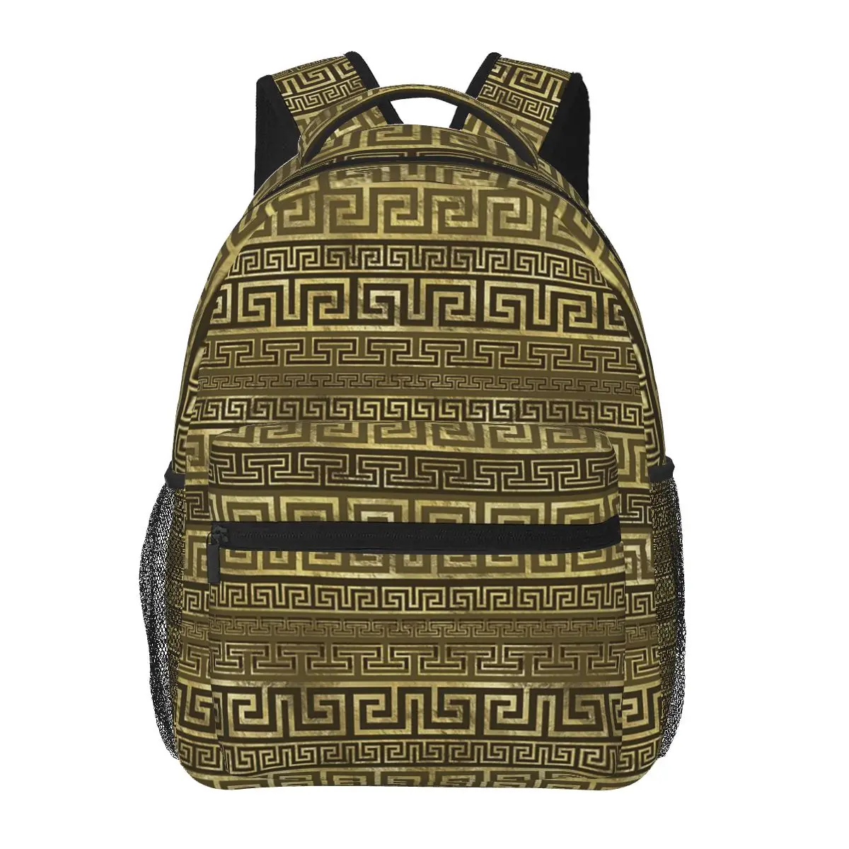 Greek Keys Meander Gold On Black Student Backpack School Bag Hiking Travel Daypack for Men Women Fashion Bookbag Shoulder Bags
Greek Keys Meander Gold On Black Student Backpack School Bag Hiking Travel Daypack for Men Women Fashion Bookbag Shoulder Bags