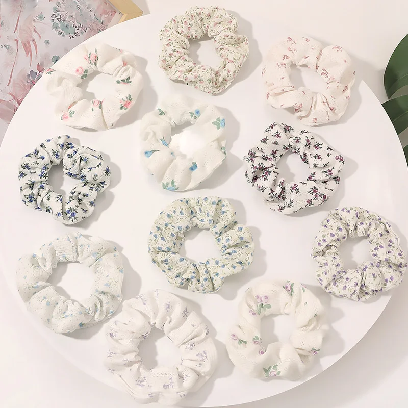 New Floral Print Solid Scrunchies Elastic Hair Bands Women Girls Soft Sweet Headbands Simple Ponytail Holder Hair Accessories
New Floral Print Solid Scrunchies Elastic Hair Bands Women Girls Soft Sweet Headbands Simple Ponytail Holder Hair Accessories