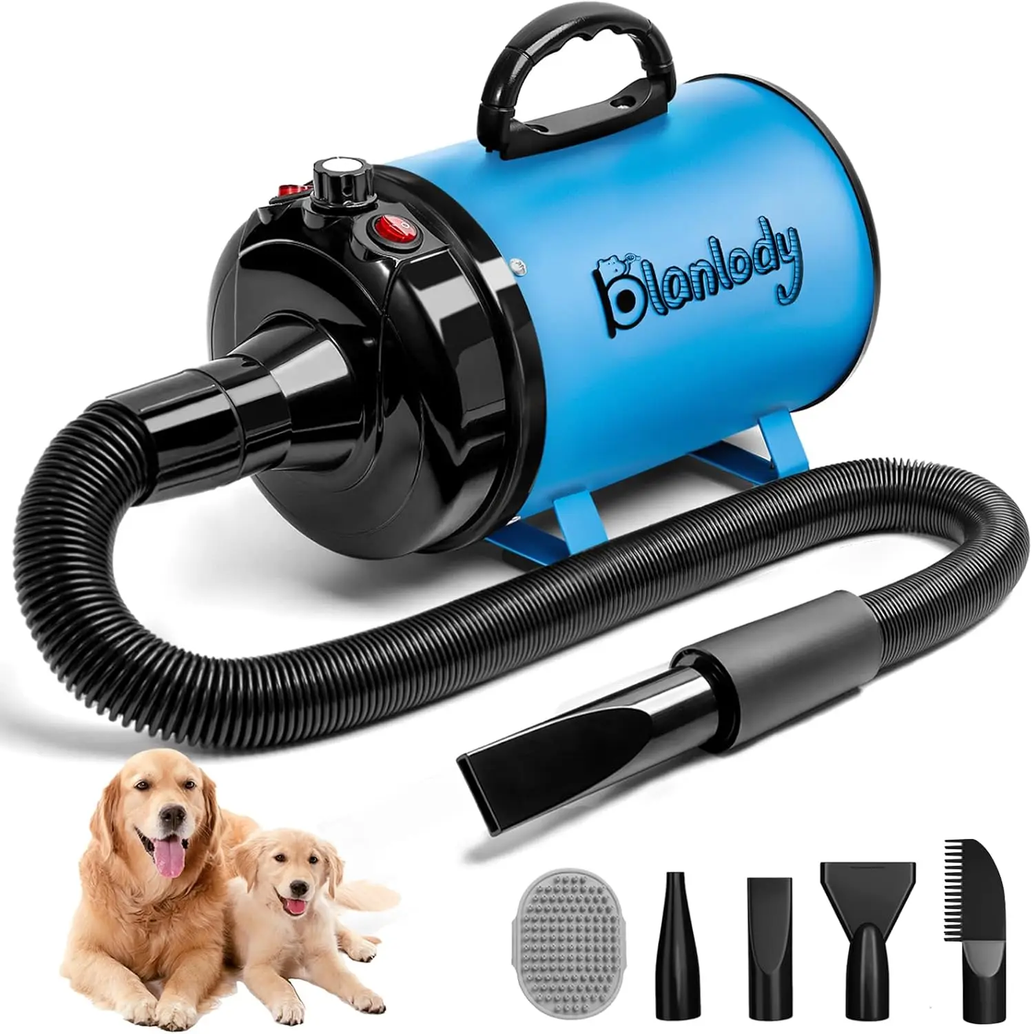 Professional Dog Hair Dryer 5.2HP 3800W Adjustable Temperature Speed Pet Grooming Blower with 4 Nozzles Comb
Professional Dog Hair Dryer 5.2HP 3800W Adjustable Temperature Speed Pet Grooming Blower with 4 Nozzles Comb