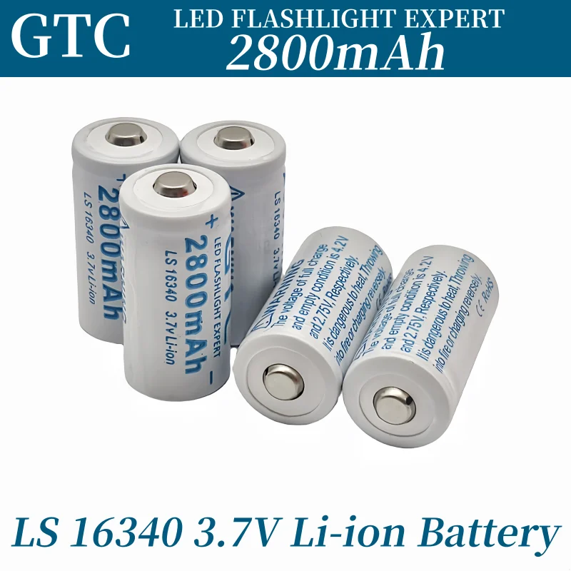 NEW CR123A RCR 123 ICR 16340 Battery lpega 2800mAh 3.7V Safety Camera Rechargeable Battery Lithium Ion L70 Plus
NEW CR123A RCR 123 ICR 16340 Battery lpega 2800mAh 3.7V Safety Camera Rechargeable Battery Lithium Ion L70 Plus