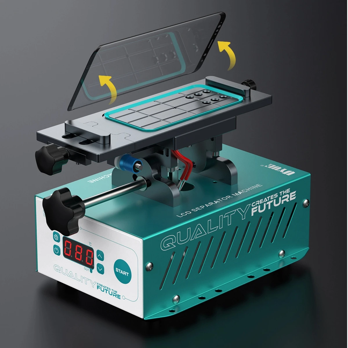 958S-3 Phone Screen Separator Machine, 155×210×128mm Compact Size, 360° Rotary Design
958S-3 Phone Screen Separator Machine, 155×210×128mm Compact Size, 360° Rotary Design