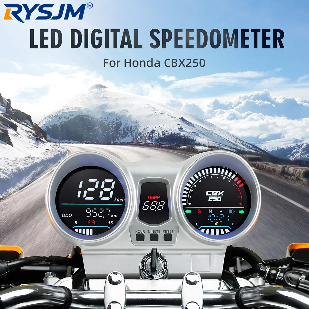 12V LED Digital Motorcycle Speedometer Tachometer Odometer LCD Dashboard Waterproof For Honda CBX250 CBF250 Twister 2001-2008
12V LED Digital Motorcycle Speedometer Tachometer Odometer LCD Dashboard Waterproof For Honda CBX250 CBF250 Twister 2001-2008