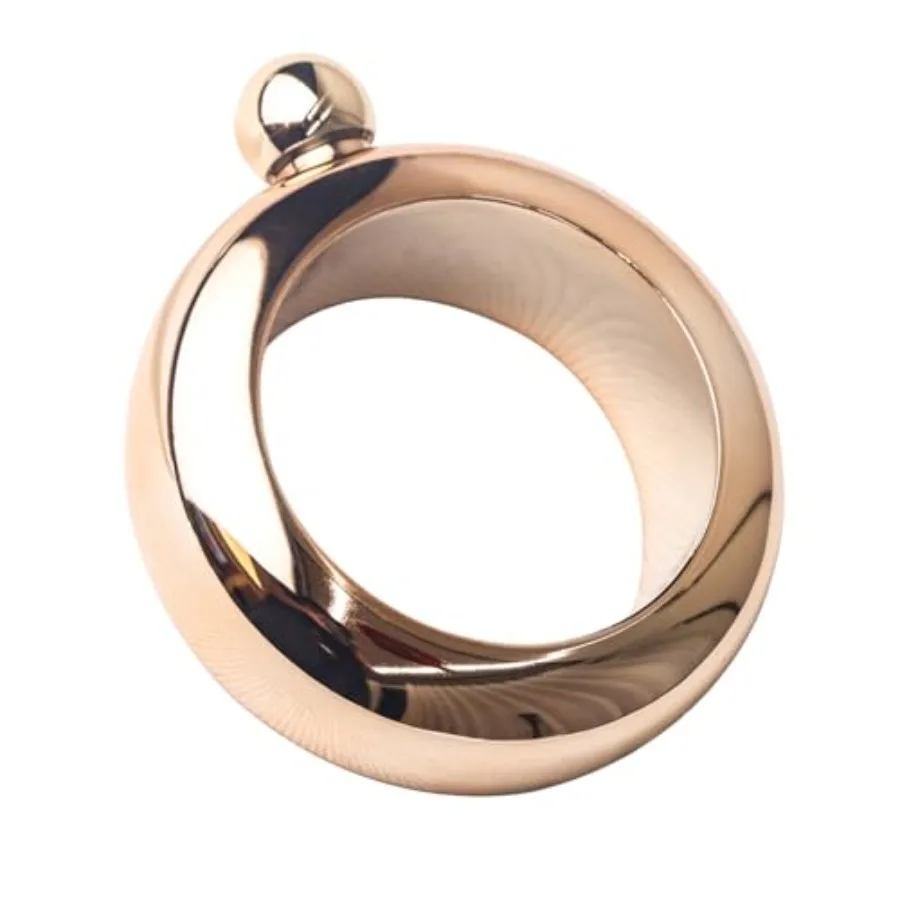 3.5oz Smooth Stainless Steel Portable Bracelet Hip Flask for Storing Whiskey/Alcohol Gold
3.5oz Smooth Stainless Steel Portable Bracelet Hip Flask for Storing Whiskey/Alcohol Gold