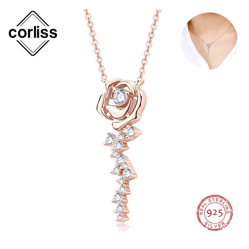 Ожерелье из розового золота Corliss, серебро 925 пробы, цветок муассанита, подвеска на День святого Валентина, красивое полированное ювелирное изделие для девушки, подарок для женщины
Ожерелье из розового золота Corliss, серебро 925 пробы, цветок муассанита, подвеска на День святого Валентина, красивое полированное ювелирное изделие для девушки, подарок для женщины