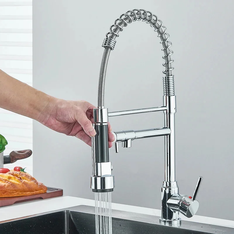 Pull Down Sprayer Kitchen Faucet Single Lever Hot Cold Mixer Water For Kitchen Sink Dual Spout Nozzle Faucets Crane
Pull Down Sprayer Kitchen Faucet Single Lever Hot Cold Mixer Water For Kitchen Sink Dual Spout Nozzle Faucets Crane