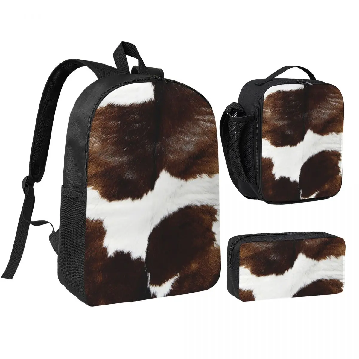 Rustic Ranch Cow Print Backpack Student Boys Girls BookBag School Bag Computer Shoulder Bags 3ps Insulated Lunch Bag Pencil Case
Rustic Ranch Cow Print Backpack Student Boys Girls BookBag School Bag Computer Shoulder Bags 3ps Insulated Lunch Bag Pencil Case