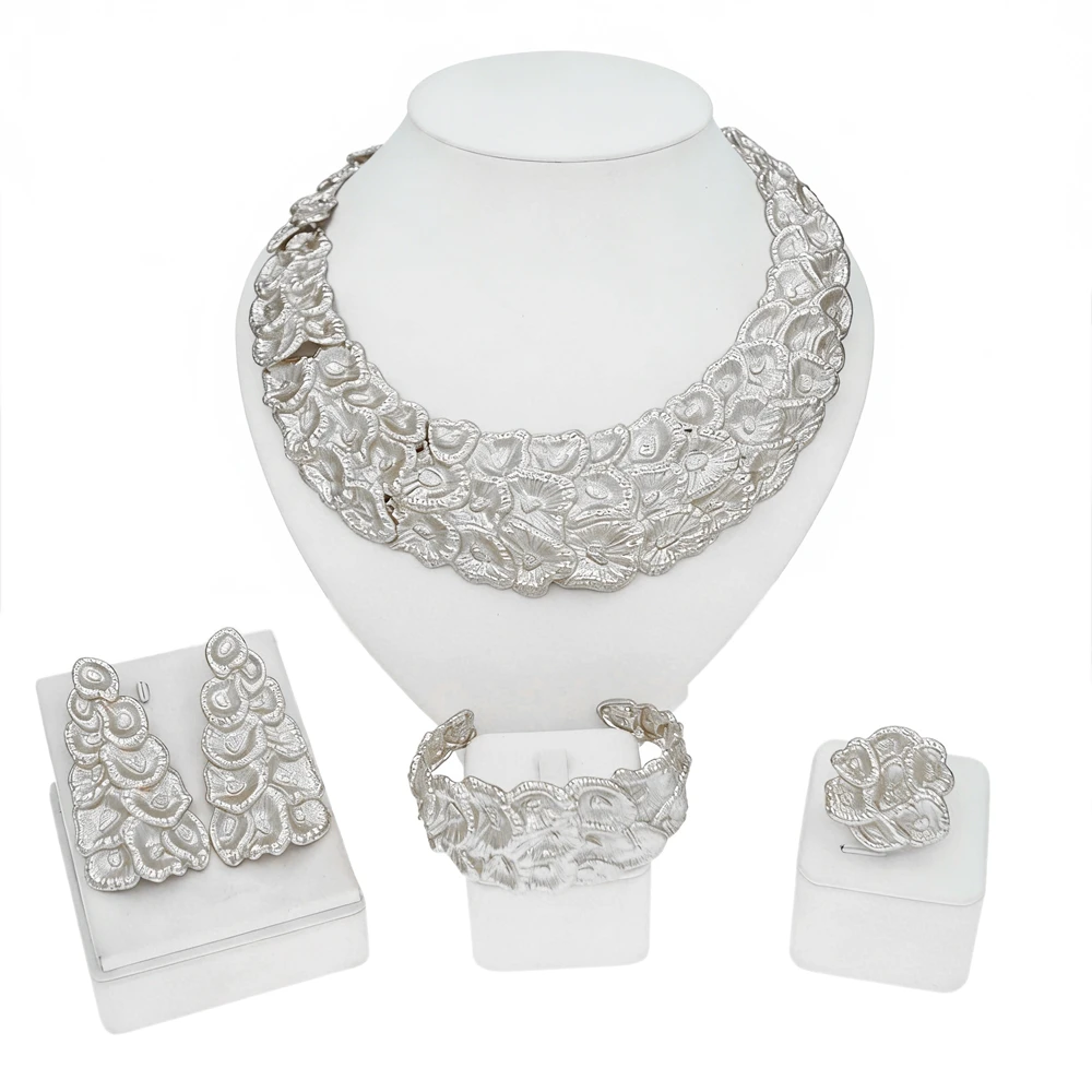 Fashion Women's Jewelry Set Hot Selling Brazilian bride wedding Big Jewellery
Fashion Women's Jewelry Set Hot Selling Brazilian bride wedding Big Jewellery