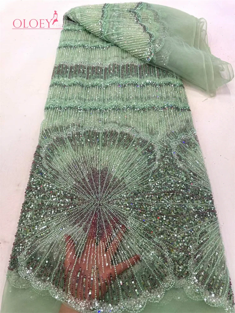 OLOEY 2026 New Design Fashion European Art Pattern 5 Yards African French Beaded Sequins Lace Fabric Wedding Banquet Wedding Dre
OLOEY 2026 New Design Fashion European Art Pattern 5 Yards African French Beaded Sequins Lace Fabric Wedding Banquet Wedding Dre