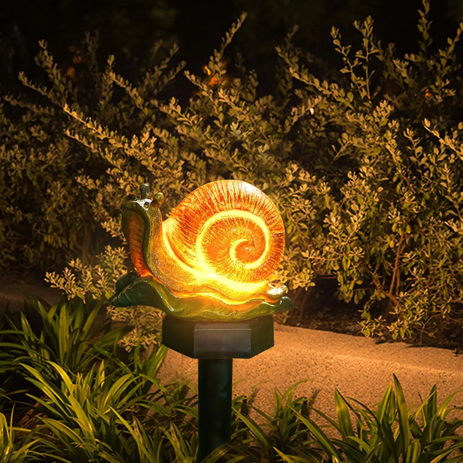 Cute Solar Powered Animal Statue LED Light Resin Frog Snail Figurine Waterproof Ornaments for Landscape Yard Garden Art Decor 
Cute Solar Powered Animal Statue LED Light Resin Frog Snail Figurine Waterproof Ornaments for Landscape Yard Garden Art Decor
