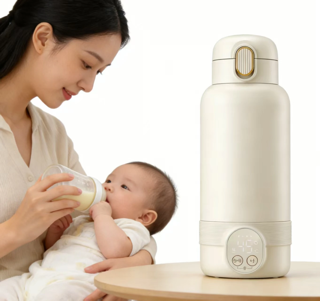 500ML 316 Stainless Steel Wireless Portable Baby Bottle Warmer with Temperature Control for Milk Heating Home Travel Nursing
500ML 316 Stainless Steel Wireless Portable Baby Bottle Warmer with Temperature Control for Milk Heating Home Travel Nursing