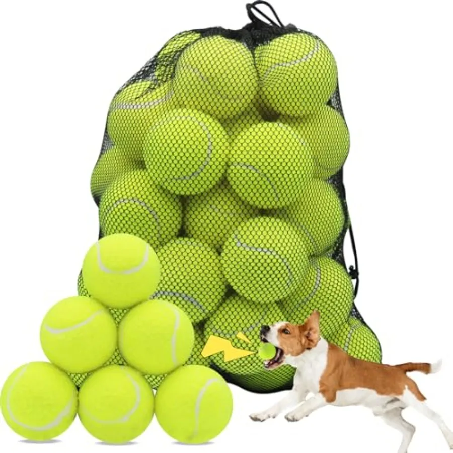 Squeaky Tennis Balls for Dogs, 2.5 inch Training Tennis Balls, Exercise Ball for Pet Dog with Mesh Carry Bag Easy to Transport,
Squeaky Tennis Balls for Dogs, 2.5 inch Training Tennis Balls, Exercise Ball for Pet Dog with Mesh Carry Bag Easy to Transport,
