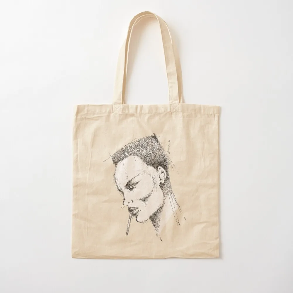 Drawing inspired by pop icon Grace Jones Tote Bag hand bags Canvas tote bag woman custom tote bag
Drawing inspired by pop icon Grace Jones Tote Bag hand bags Canvas tote bag woman custom tote bag