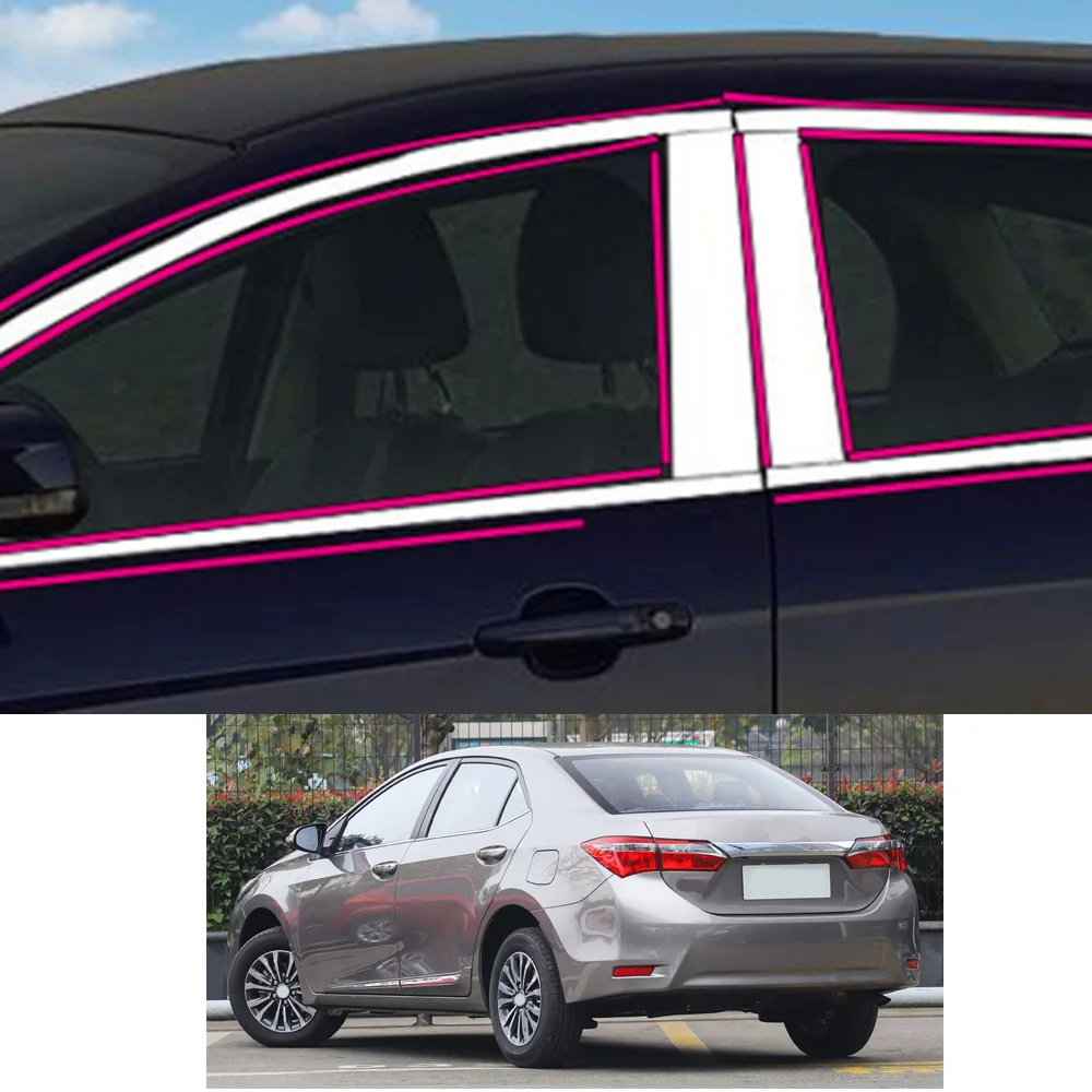 For Toyota Corolla Altis 2014 2015 2016 2017 2018 2019 Car Sticker Garnish Pillar Window Middle Strip Trim Frame Hoods Parts
For Toyota Corolla Altis 2014 2015 2016 2017 2018 2019 Car Sticker Garnish Pillar Window Middle Strip Trim Frame Hoods Parts