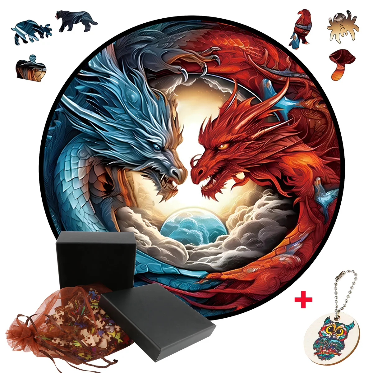 Beautiful Wooden Ice Fire Dragon Animal Jigsaw Puzzles For Adults Kids Unique Brightly Toys Popular Family Educational Games
Beautiful Wooden Ice Fire Dragon Animal Jigsaw Puzzles For Adults Kids Unique Brightly Toys Popular Family Educational Games