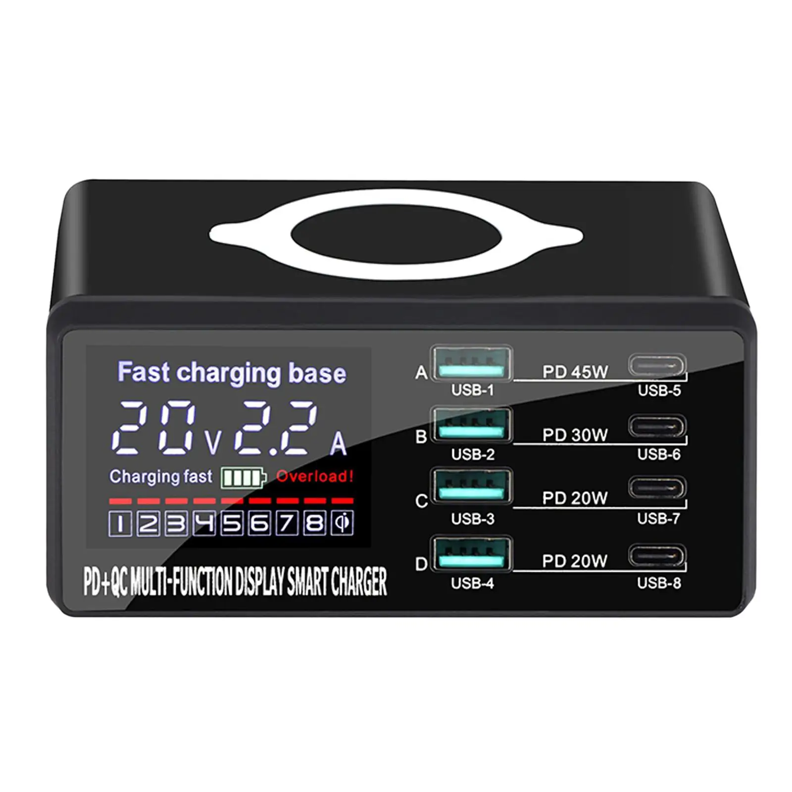 110W 8 Port USB fast Multiport USB Charger 15W Max charging USB c Device fast Station EU
110W 8 Port USB fast Multiport USB Charger 15W Max charging USB c Device fast Station EU