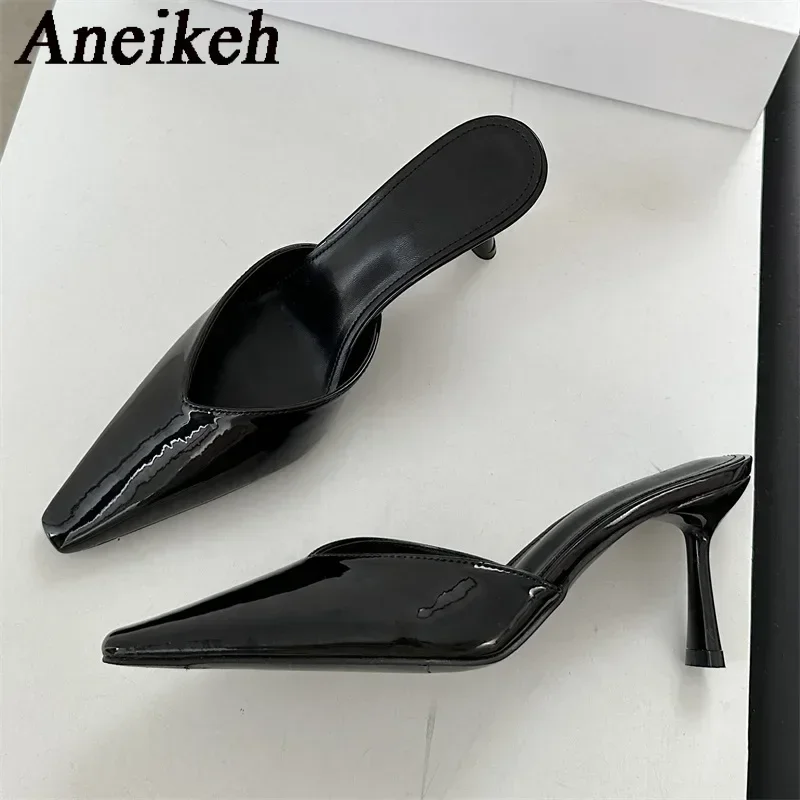 Aneikeh модные туфли-лодочки с острым носком на тонком каблуке, лаконичные туфли-лодочки без шнуровки, Zapatos Mujer, новинка 2026, летняя женская обувь, однотонная
Aneikeh модные туфли-лодочки с острым носком на тонком каблуке, лаконичные туфли-лодочки без шнуровки, Zapatos Mujer, новинка 2026, летняя женская обувь, однотонная