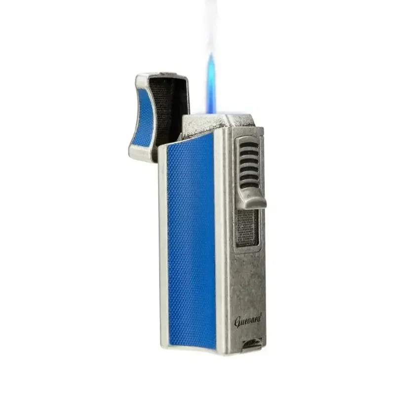 Guevara Metal Single Jet Blue Flame Cigar Lighter Torch Cigarette Tobacco Refillable Punch Smoking Accessories Portable Gift Box
Guevara Metal Single Jet Blue Flame Cigar Lighter Torch Cigarette Tobacco Refillable Punch Smoking Accessories Portable Gift Box