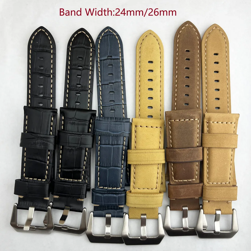 24mm/26mm leather watch strap for replacing men's watches bracelet mods parts suitable for ST2555 mechanical watch accessories
24mm/26mm leather watch strap for replacing men's watches bracelet mods parts suitable for ST2555 mechanical watch accessories