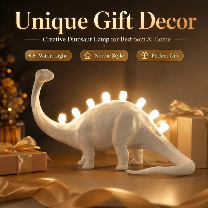 Creative Dinosaur Table Lamp LED Night Light Cute Animal Bedroom Lamp for Kids Room Study Desk Home Decor Gift Atmosphere Light
Creative Dinosaur Table Lamp LED Night Light Cute Animal Bedroom Lamp for Kids Room Study Desk Home Decor Gift Atmosphere Light