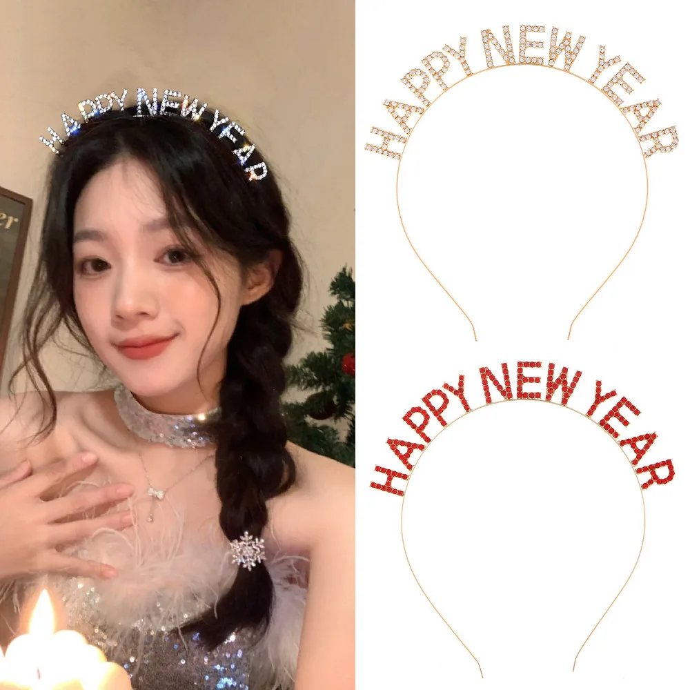 Fashion Happy New Year Letters Headband New Year Alloy Crystal Headwear Happy New Year Party Gift Cheer 2025 Hair Accessories
Fashion Happy New Year Letters Headband New Year Alloy Crystal Headwear Happy New Year Party Gift Cheer 2025 Hair Accessories
